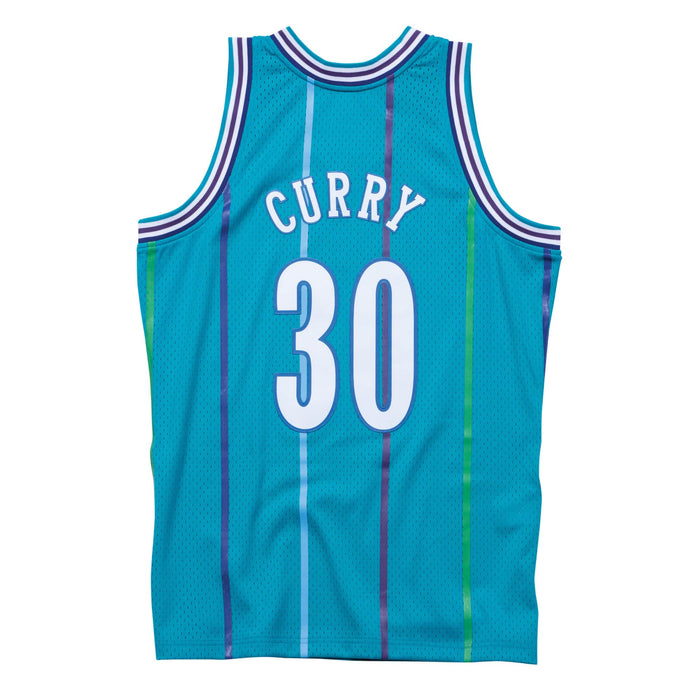 Dell Curry Charlotte Hornets NBA Mitchell & Ness Men's Teal 1992-93 Hardwood Classics Swingman Jersey