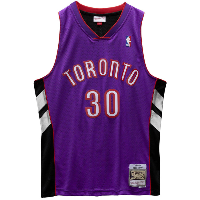 Dell Curry Toronto Raptors NBA Mitchell & Ness Men's Purple 1999-00 Hardwood Classics Swingman Jersey