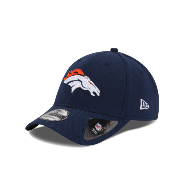 Denver Broncos NFL New Era Men's Oceanside Blue 39Thirty Team Classic Stretch Fit Hat