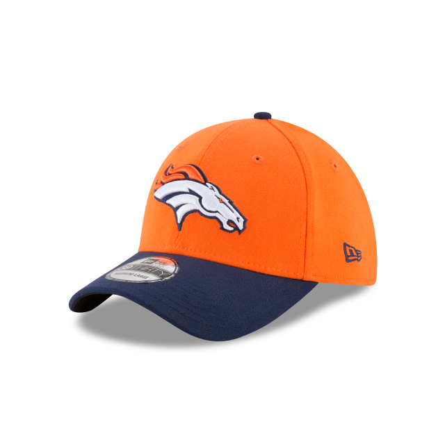 Denver Broncos NFL New Era Casquette extensible classique orange marine 39Thirty Team pour hommes