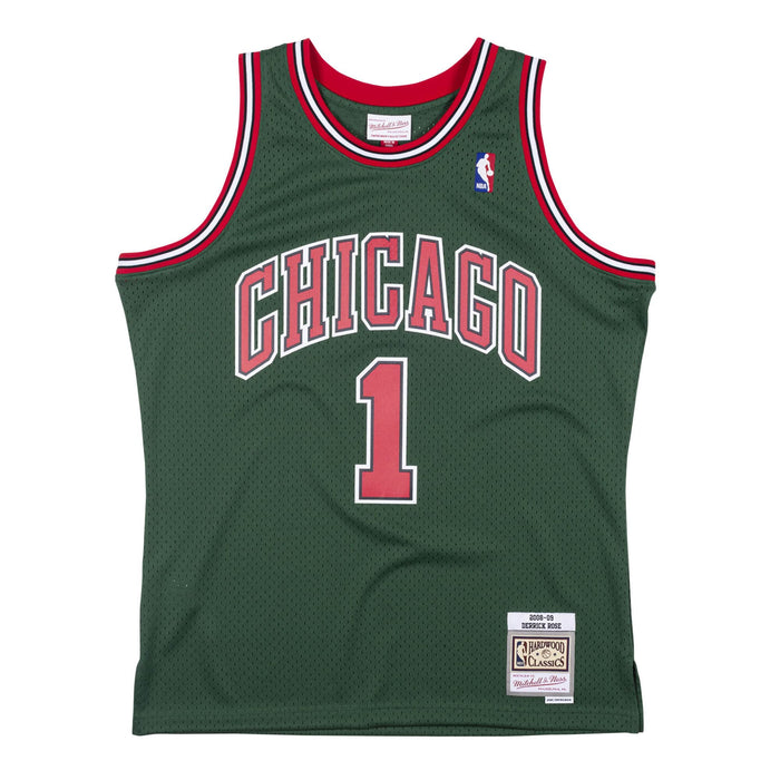 Derrick Rose Chicago Bulls NBA Mitchell & Ness Men's Dark Green 2008-09 Hardwood Classics Swingman Jersey