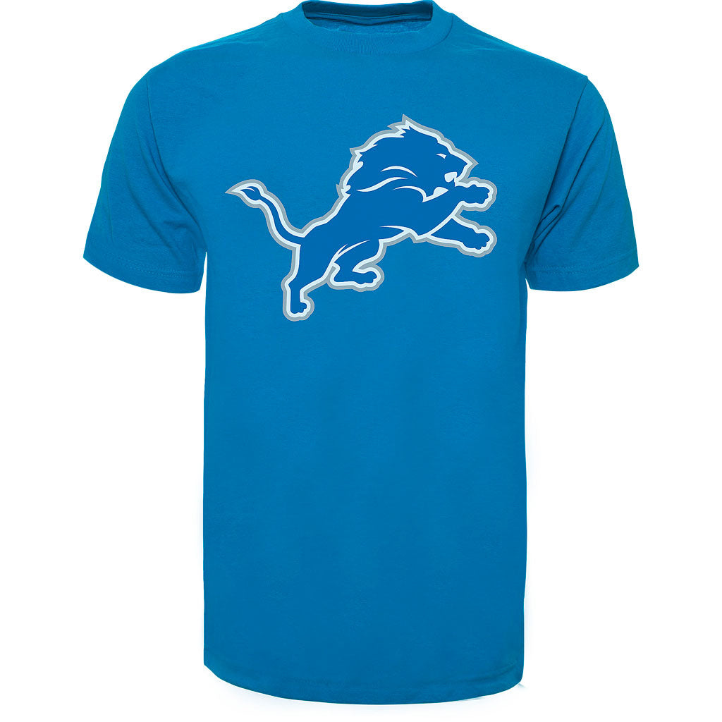 Detroit Lions NFL 47 Brand T-shirt de fan bleu clair avec logo principal pour hommes