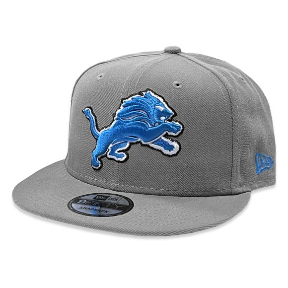 Detroit Lions NFL New Era Men's Grey Graphite 9Fifty Basic Snapback