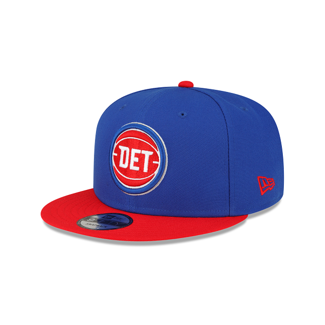 Detroit Pistons NBA New Era pour hommes bleu royal/rouge 9Fifty Two Tone Snapback