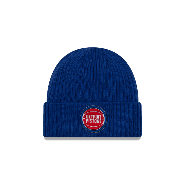 Detroit Pistons NBA New Era Men's Royal Core Classic Cuff Knit Beanie