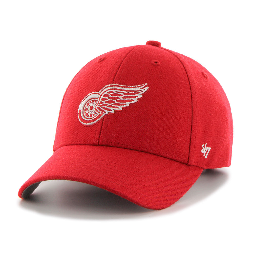 Casquette réglable rouge MVP des Red Wings de Detroit NHL 47 Brand pour hommes