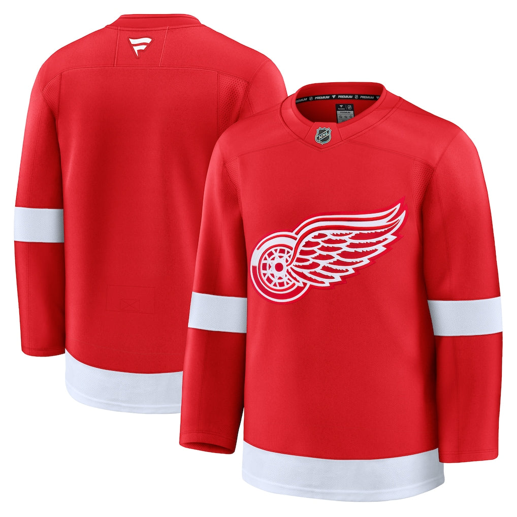 Maillot rouge premium pour homme des Red Wings de Détroit (NHL) de marque Fanatics