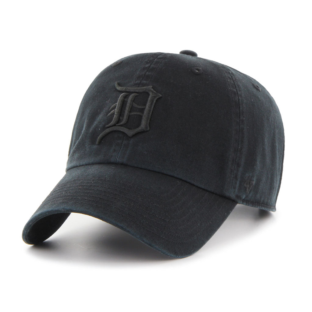 Detroit Tigers MLB 47 Brand Casquette réglable noir sur noir pour homme