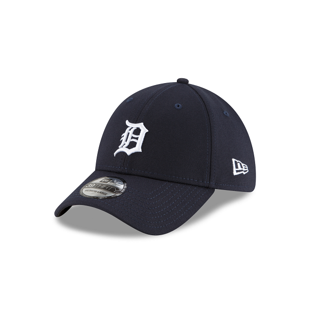 Detroit Tigers MLB New Era Men's Navy 39Thirty Team Classic Stretch Fit Hat