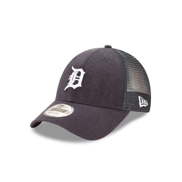 Detroit Tigers MLB New Era Men's Navy 9Forty Primary Logo Trucker Adjustable Hat