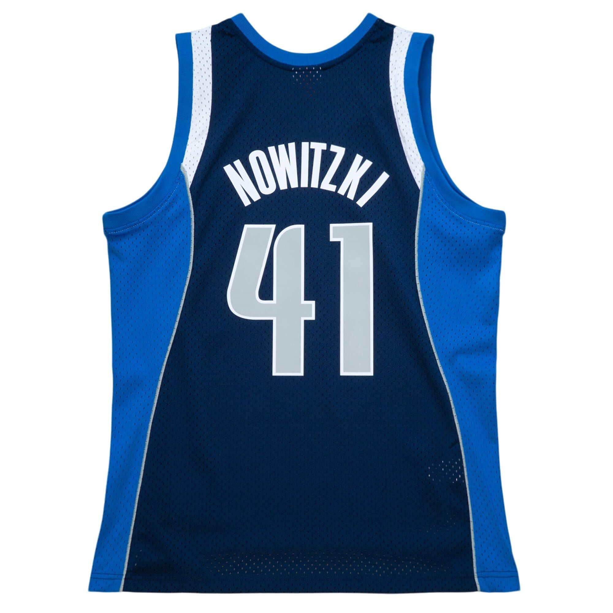 Dirk Nowitzki Dallas Mavericks NBA Mitchell & Ness Men's Navy 2011-12 Hardwood Classics Swingman Jersey