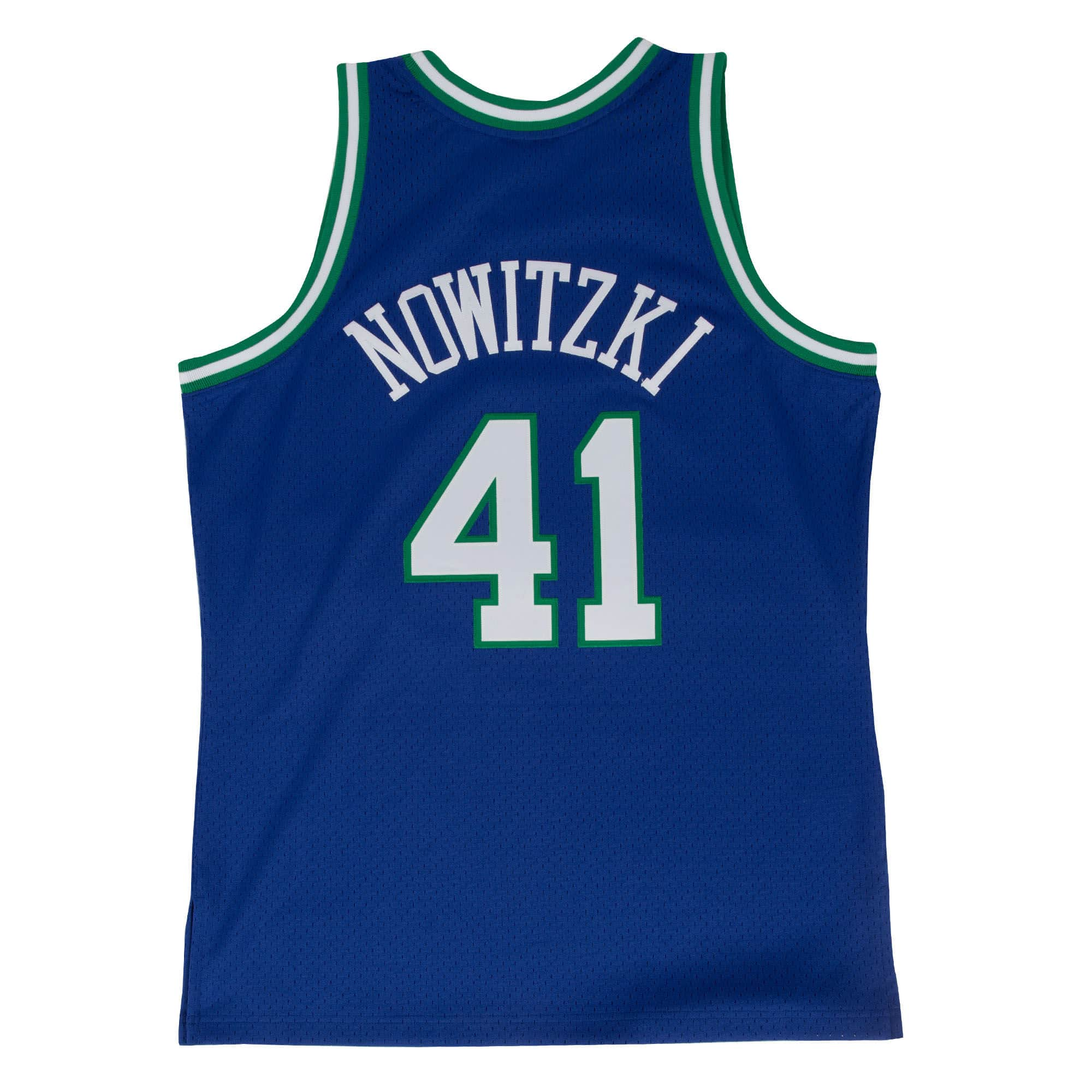 Dirk Nowitzki Dallas Mavericks NBA Mitchell & Ness Men's Royal Blue 1998-99 Hardwood Classics Swingman Jersey