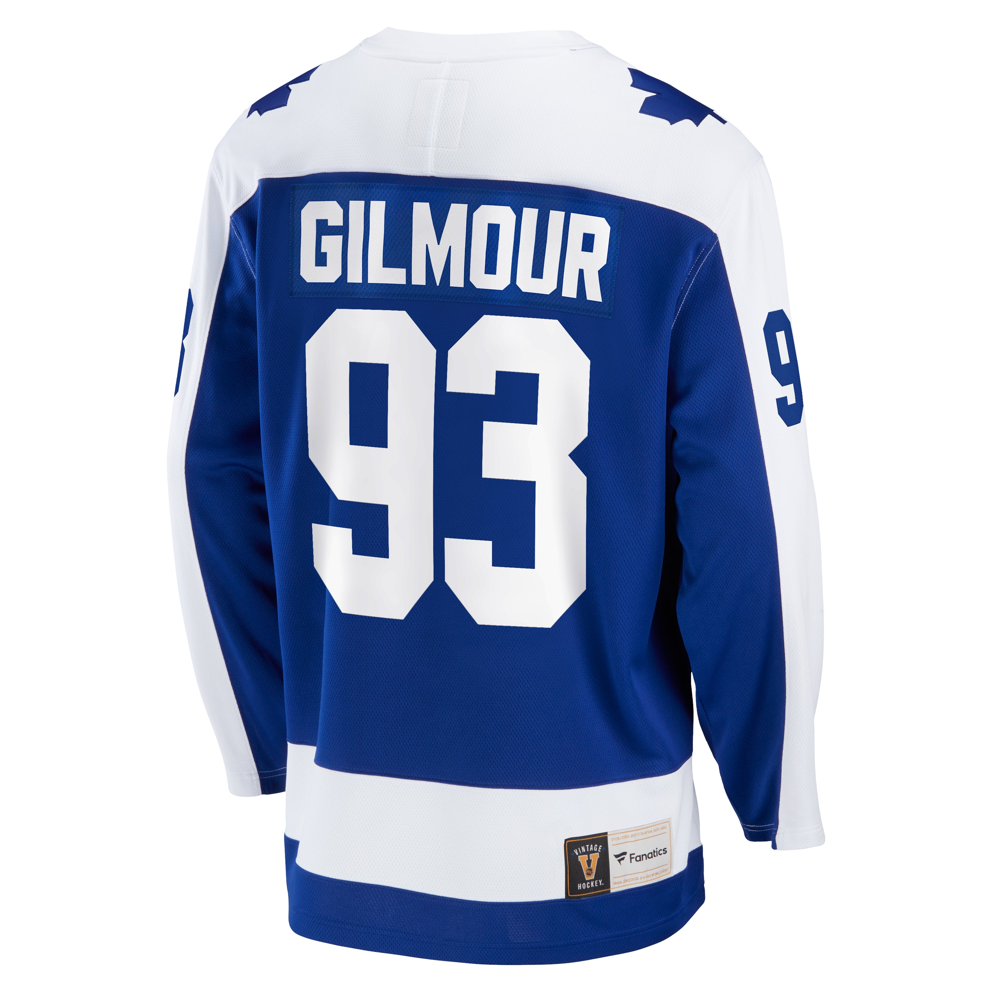 Maillot Breakaway Premier Vintage bleu royal pour homme de marque NHL Fanatics des Maple Leafs de Toronto de Doug Gilmour