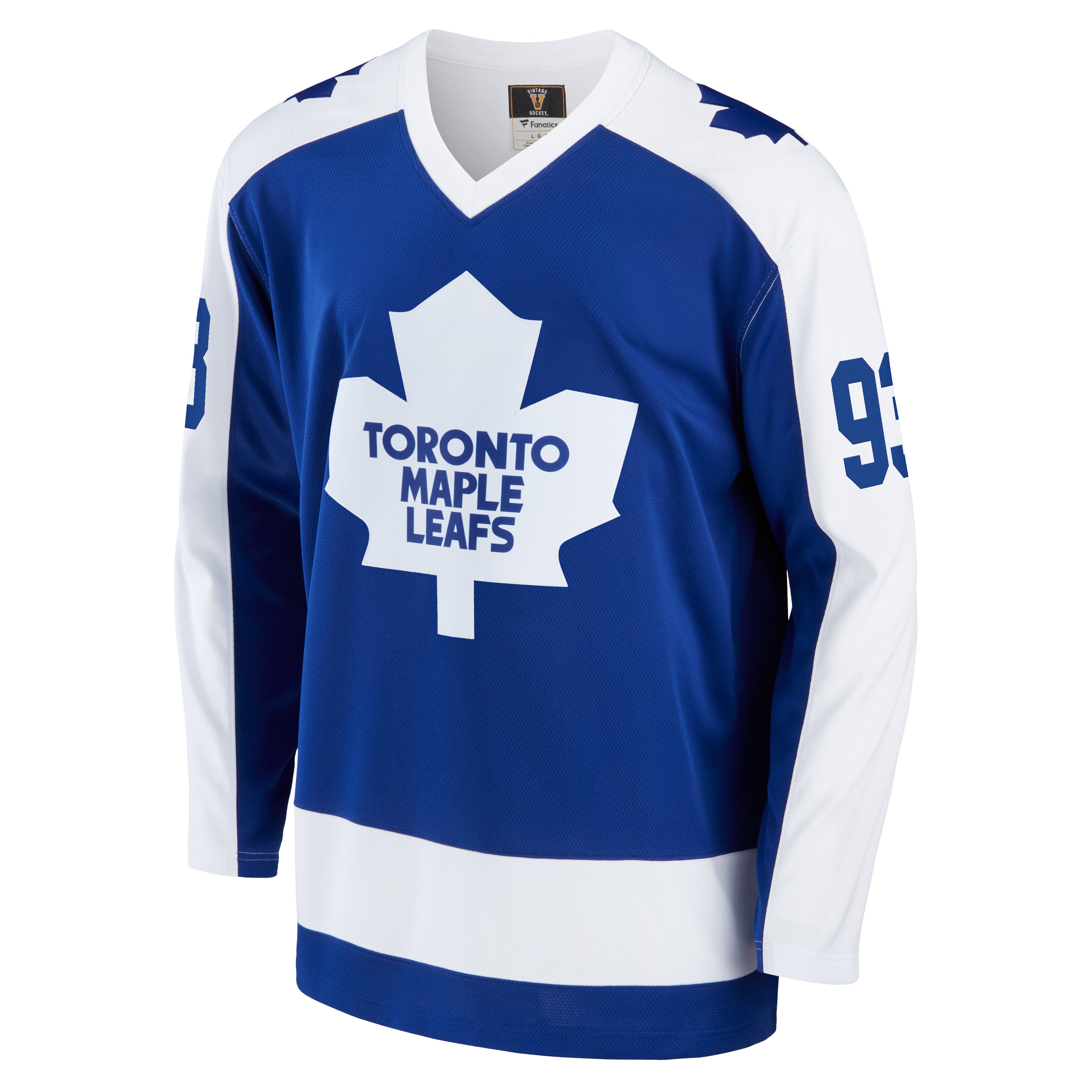 Maillot Breakaway Premier Vintage bleu royal pour homme de marque NHL Fanatics des Maple Leafs de Toronto de Doug Gilmour