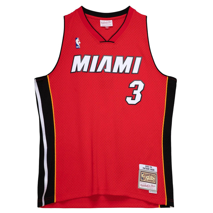 Dwyane Wade Miami Heat NBA Mitchell & Ness Men's Red 2005-06 Hardwood Classics Swingman Jersey