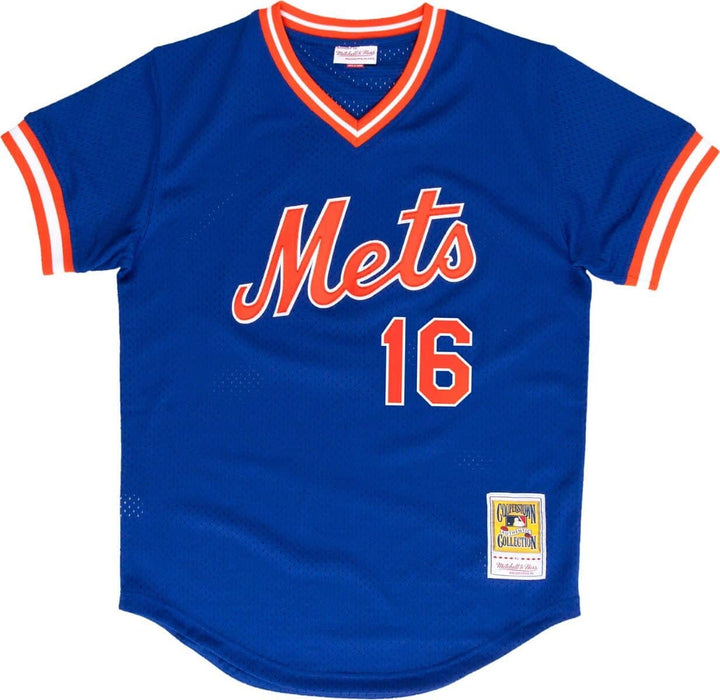 Dwight Gooden New York Mets MLB Mitchell & Ness Men's Royal Blue 1986 Authentic BP Jersey