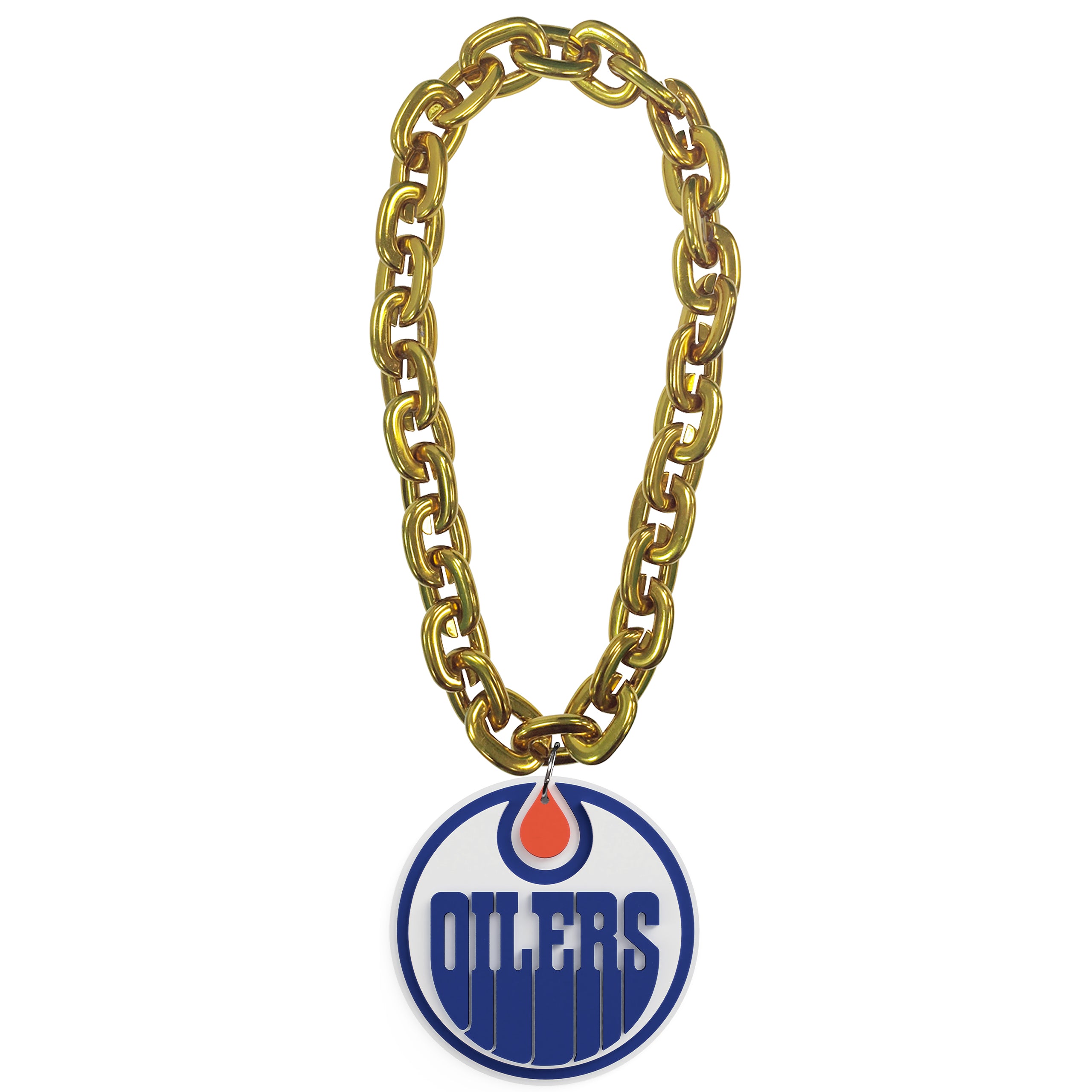 Collier chaîne en or FanFave FanChain des Oilers d'Edmonton de la LNH