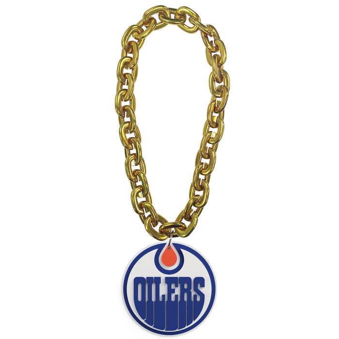 Edmonton Oilers NHL FanFave FanChain Gold Chain Necklace