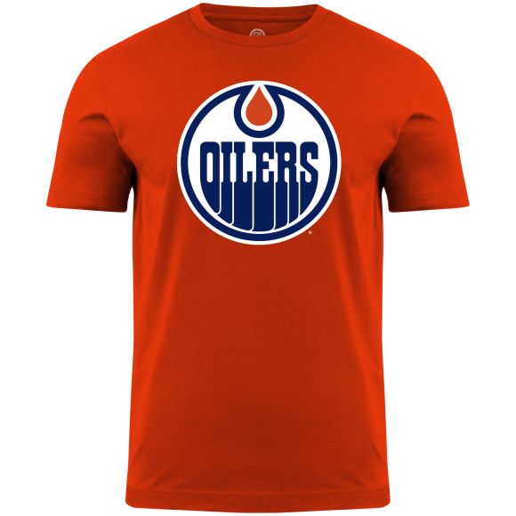 Edmonton Oilers NHL Bulletin Men's Orange Primary Logo T-Shirt