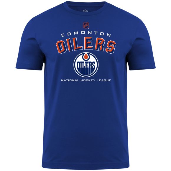 Edmonton Oilers NHL Bulletin Men's Royal Bevel T-Shirt