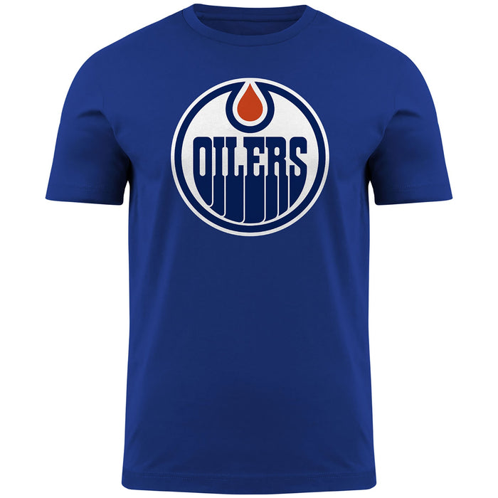 Edmonton Oilers NHL Bulletin Men's Royal Primary Logo T-Shirt