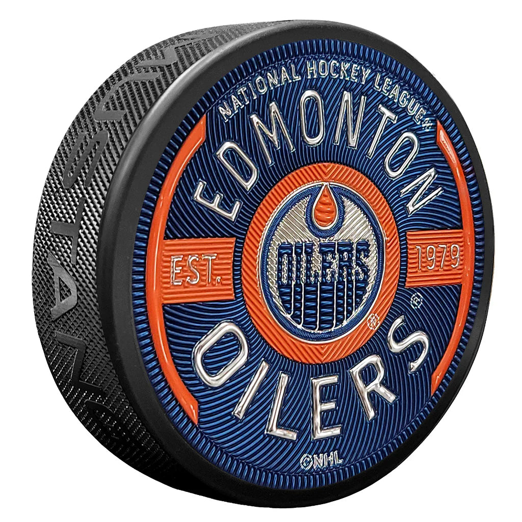 Rondelle de hockey Trimflexx des Oilers d'Edmonton NHL Gear