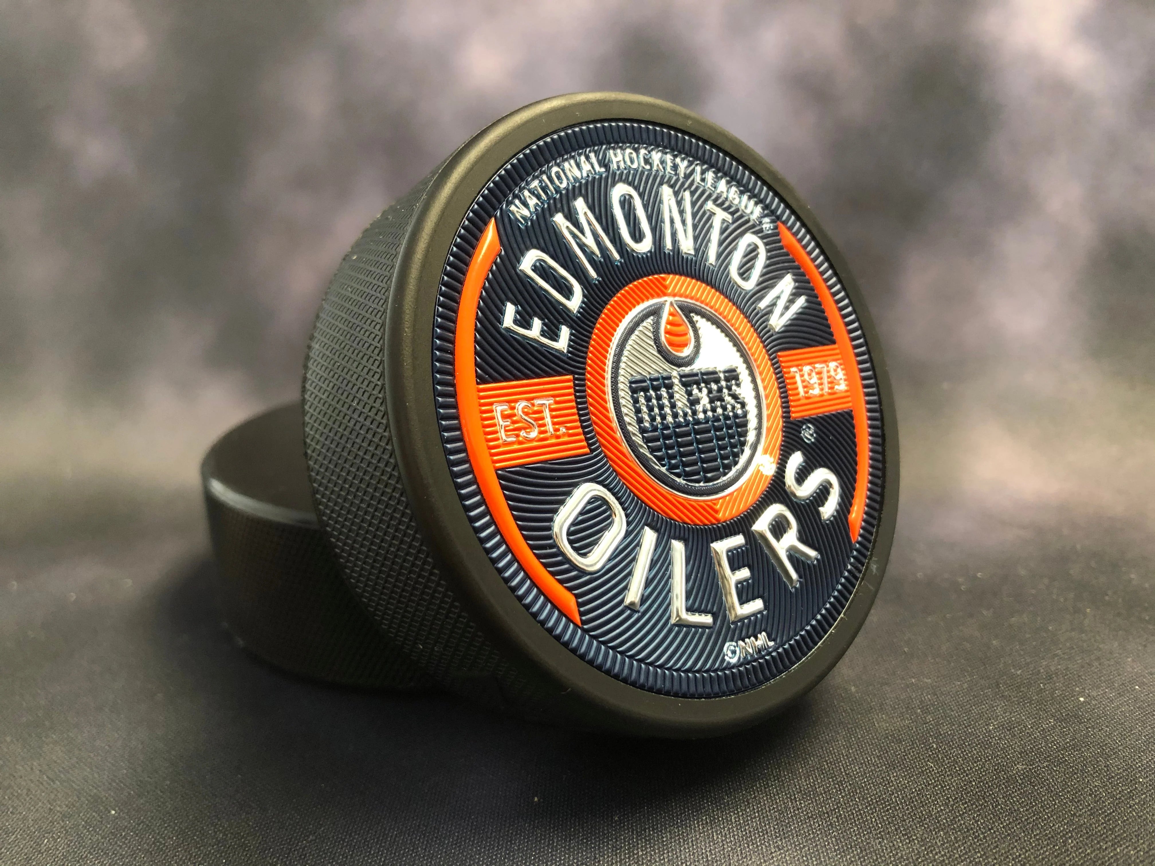 Edmonton Oilers NHL Gear Trimflexx Hockey Puck