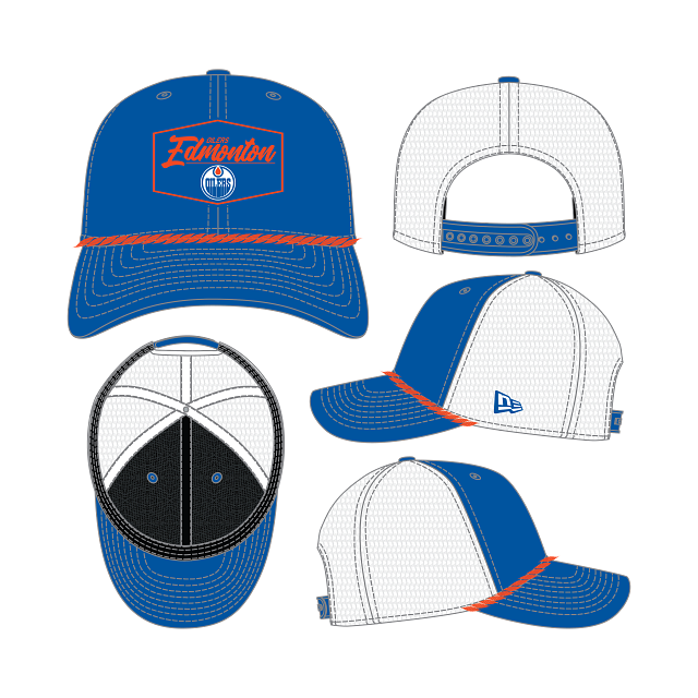 Edmonton Oilers NHL New Era Men's Royal 9Seventy Cord Snapback Hat