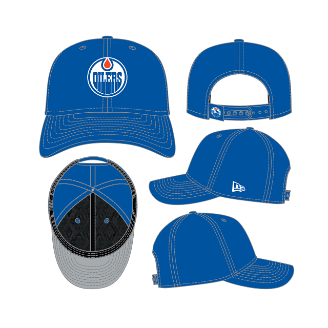 Edmonton Oilers NHL New Era Men's Royal 9Seventy Team Color Snapback Hat