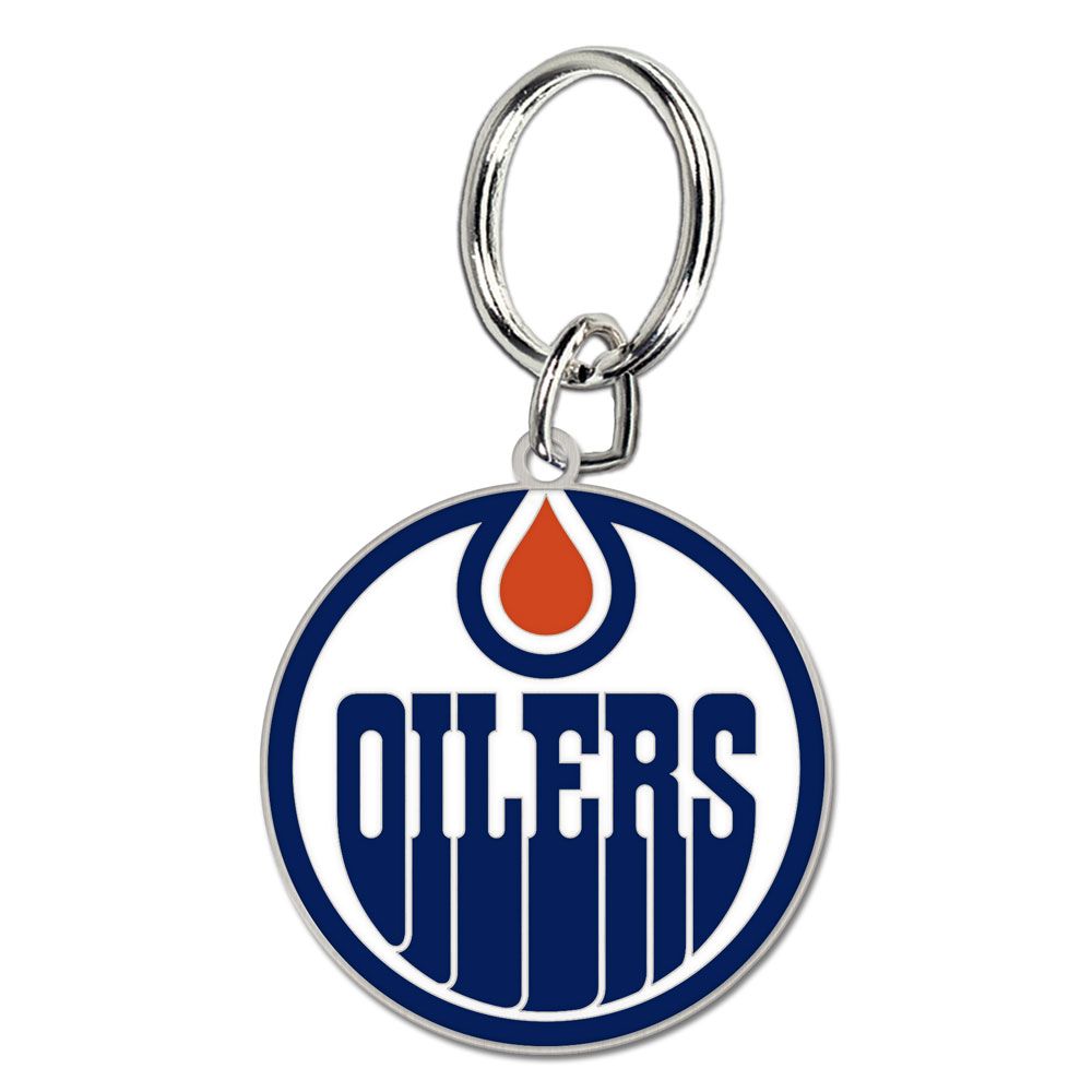 Edmonton Oilers NHL WinCraft Team Logo Premium Keychain