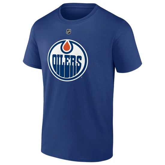 Evan Bouchard Edmonton Oilers NHL Fanatics Branded Men's Royal Blue Authentic T-Shirt