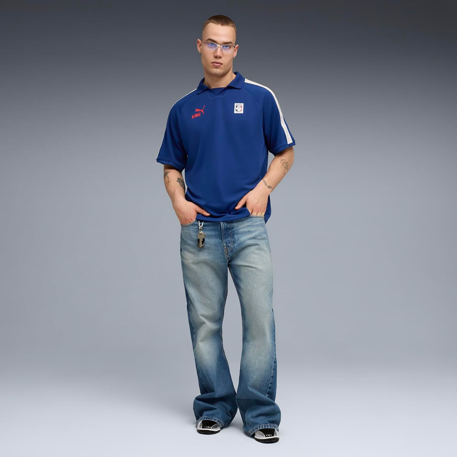 France Puma Men's Navy King Fanpack Jersey