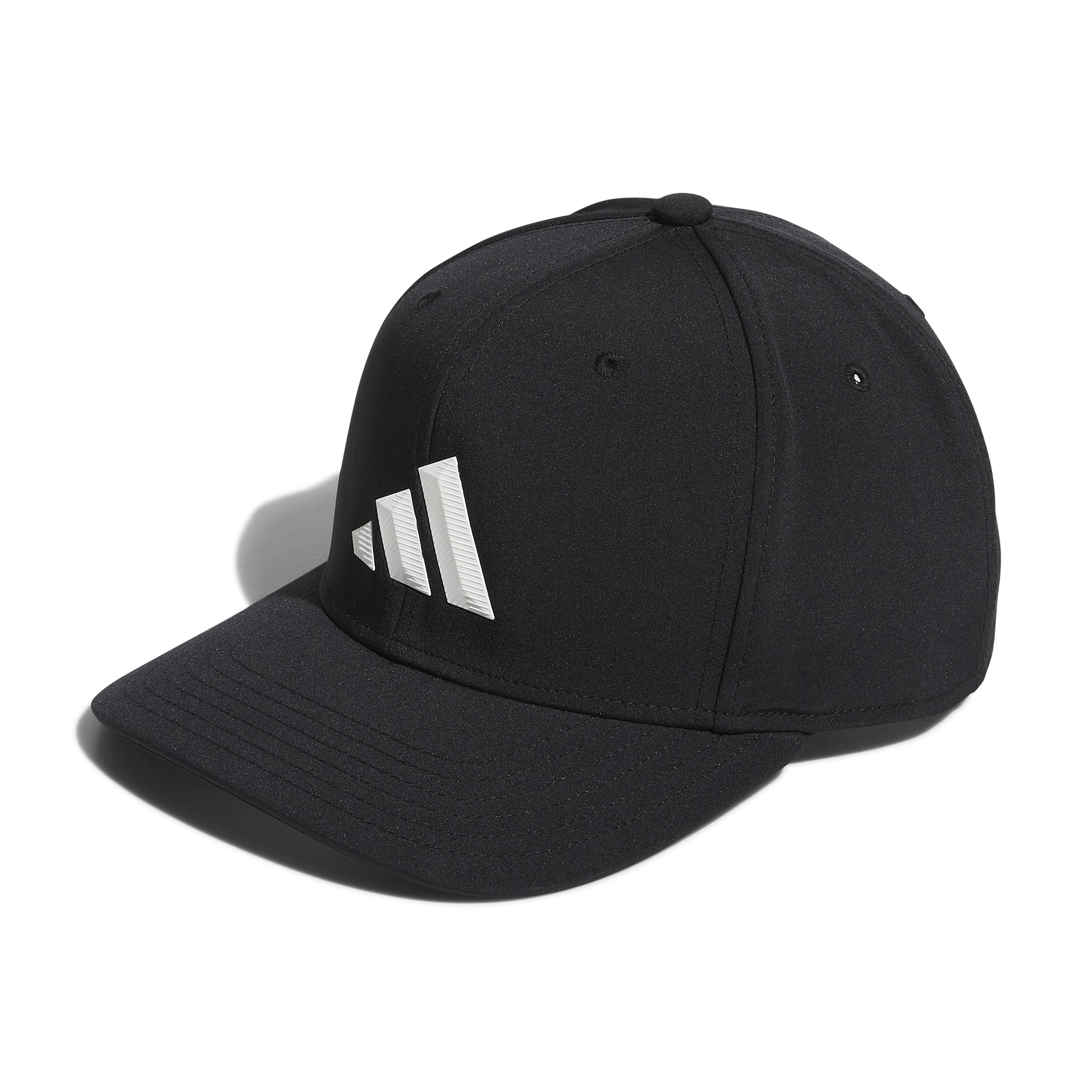 Casquette Adidas noire à 3 barres pour homme