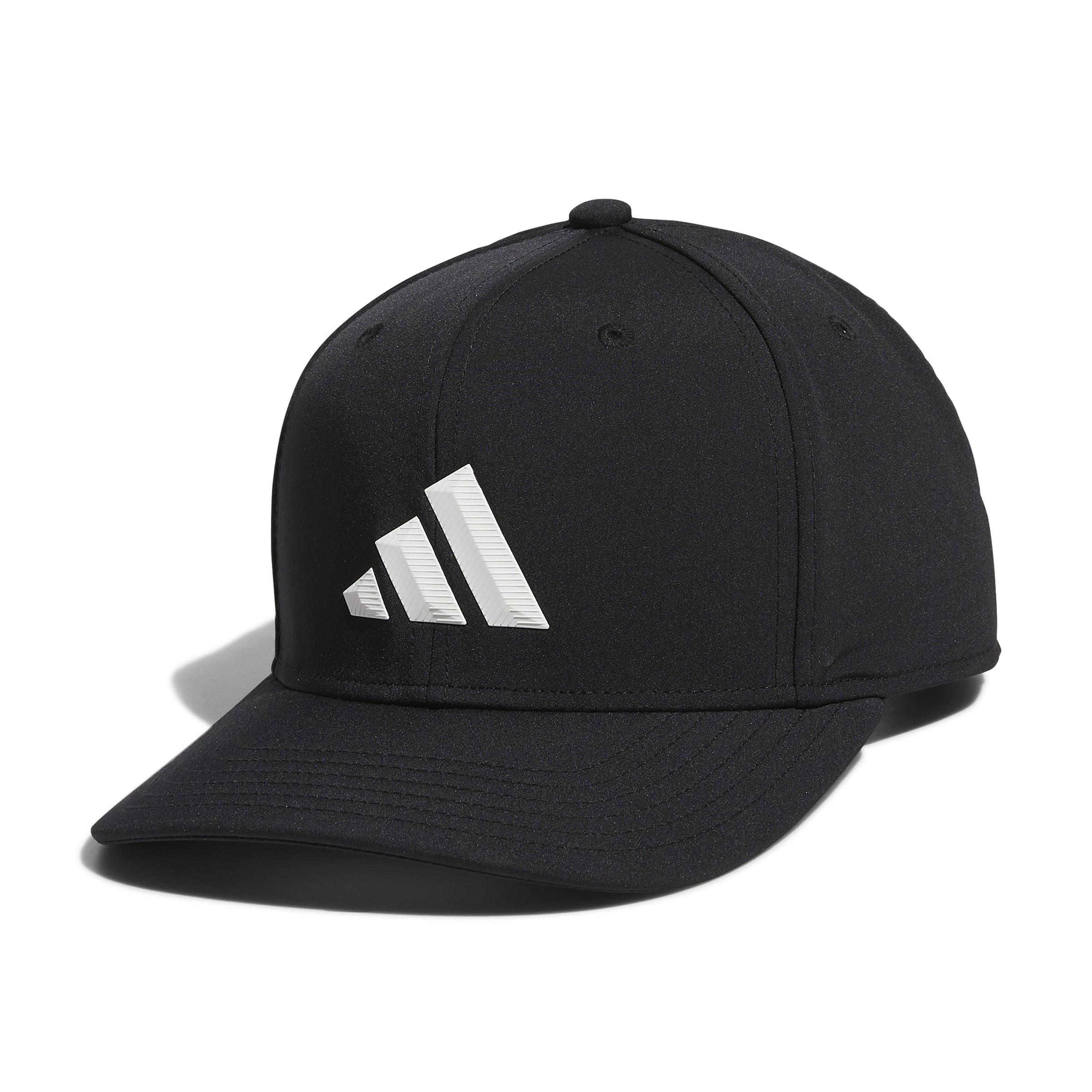 Adidas Men's Black 3 Bar Snapback Hat