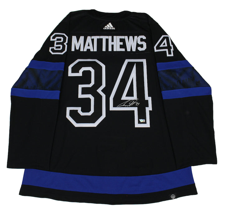 Auston Matthews Toronto Maple Leafs NHL Adidas Black Autographed Authentic Jersey