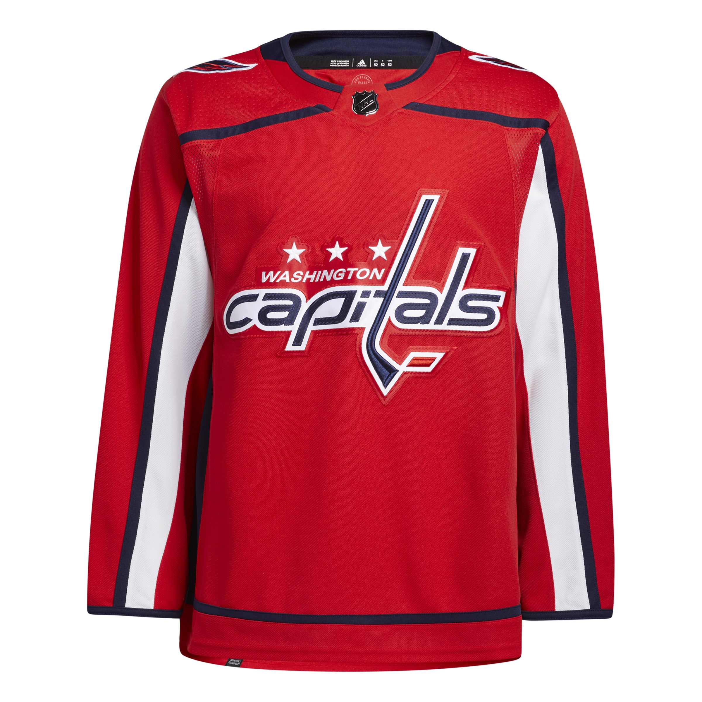 Maillot Pro authentique rouge Primegreen des Capitals de Washington Adidas LNH pour hommes