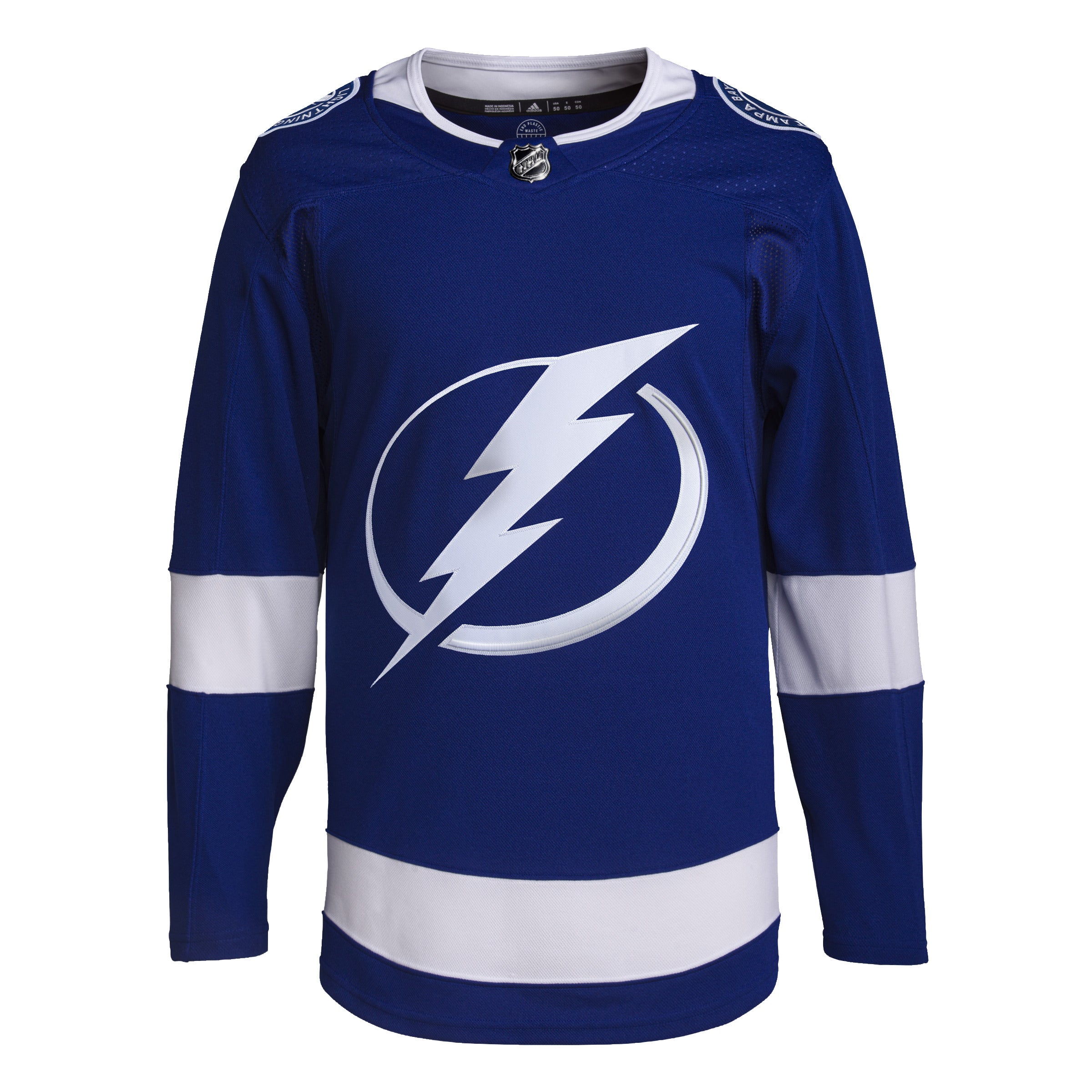 Tampa Bay Lightning NHL Adidas Maillot Pro authentique bleu royal Primegreen pour hommes