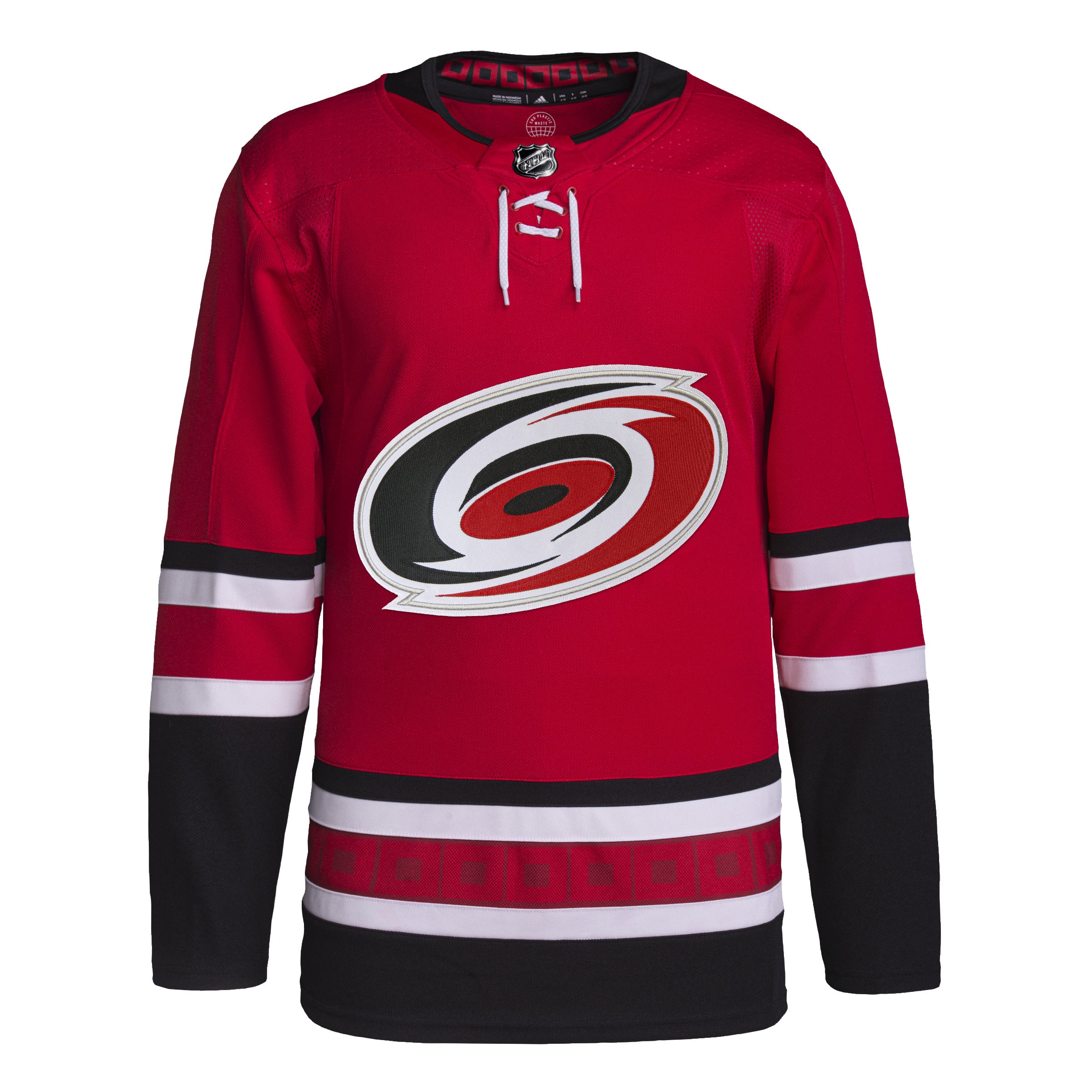 Maillot Pro authentique rouge Primegreen des Hurricanes de la Caroline LNH Adidas pour hommes