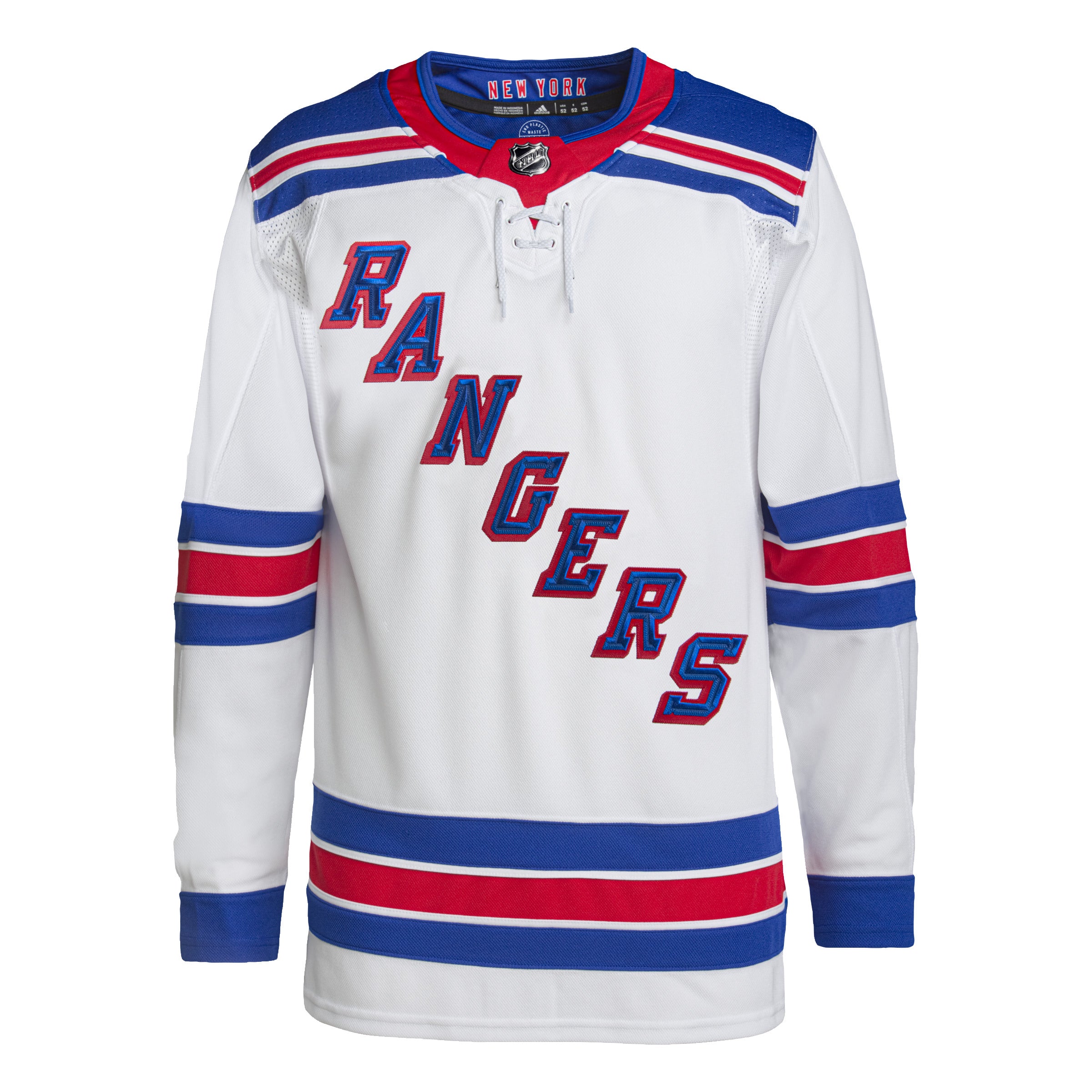 New York Rangers NHL Adidas Men's White Primegreen Authentic Pro Jersey