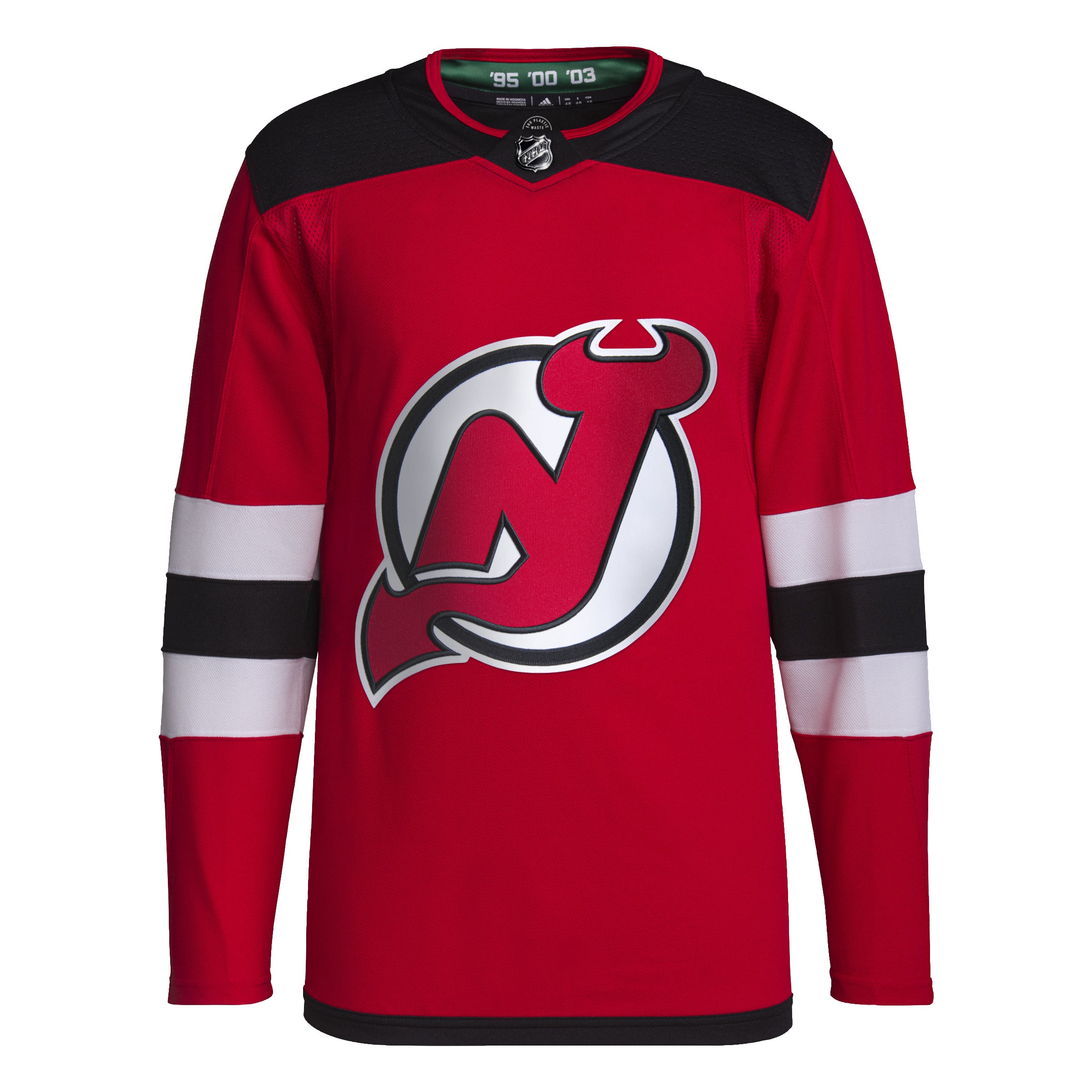 Maillot Pro authentique rouge Primegreen des Devils du New Jersey NHL Adidas pour hommes