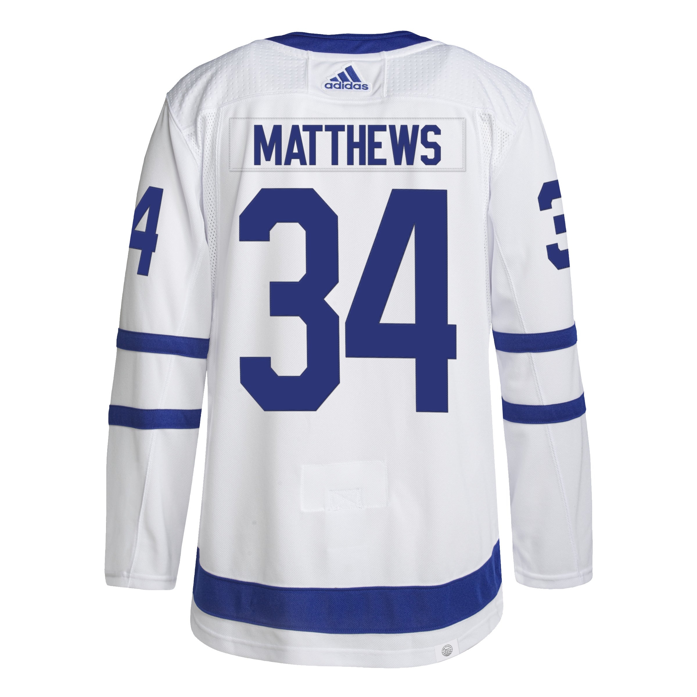 Auston Matthews Toronto Maple Leafs NHL Adidas Maillot blanc Primegreen extérieur authentique Pro pour hommes