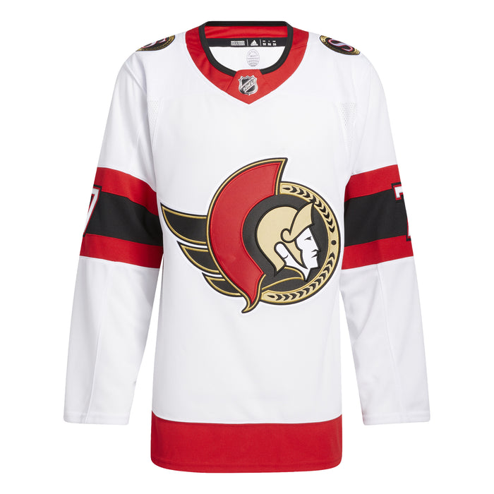 Brady Tkachuk Ottawa Senators NHL Adidas Men's White Primegreen Authentic Pro Away Jersey