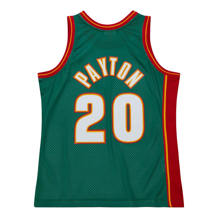 Gary Payton Seattle Supersonics NBA Mitchell & Ness Men's Green 1995-96 Hardwood Classics Swingman Jersey