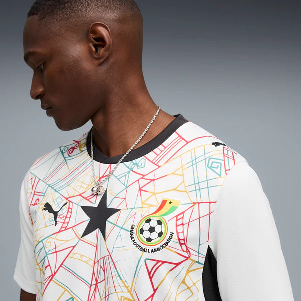 Maillot Domicile Réplique Homme Ghana Équipe Nationale FIFA Puma Blanc 2026