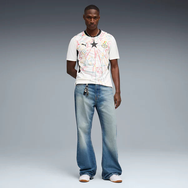 Maillot Domicile Réplique Homme Ghana Équipe Nationale FIFA Puma Blanc 2026