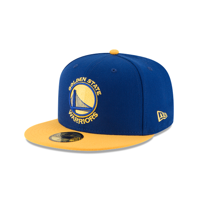 Golden State Warriors NBA New Era Men's Royal/Yellow 59Fifty Two Tone Fitted Hat