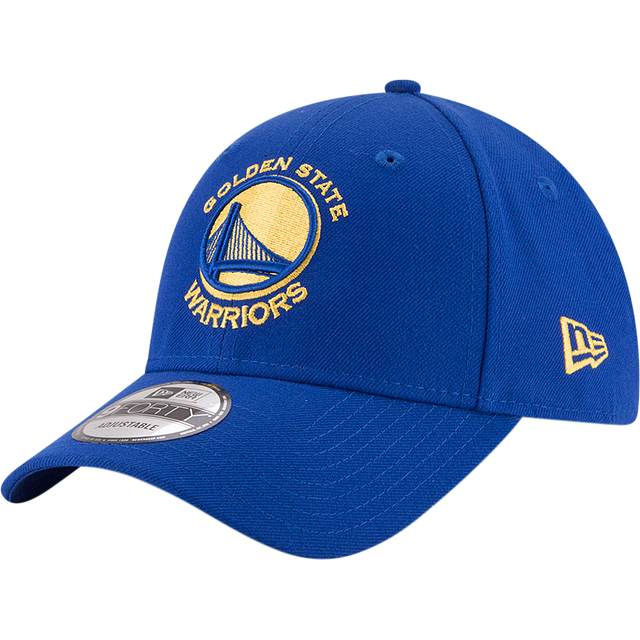 Casquette ajustable NBA New Era Royal 9Forty The League pour homme des Golden State Warriors