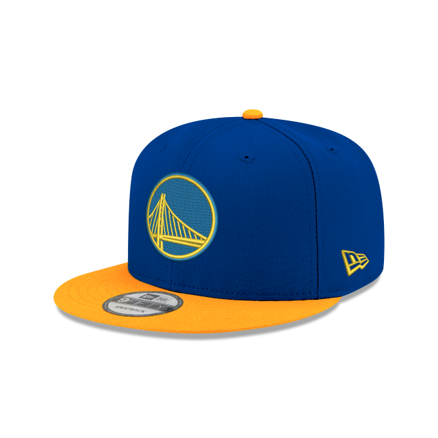 Golden State Warriors NBA New Era pour homme Bleu royal/Or 9Fifty Two Tone Snapback