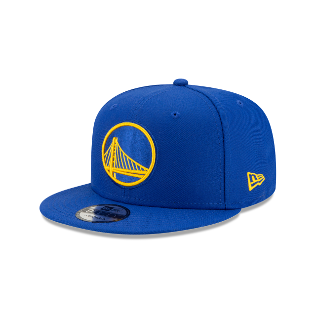 Golden State Warriors NBA New Era pour hommes, bleu royal, 9Fifty Basic Snapback