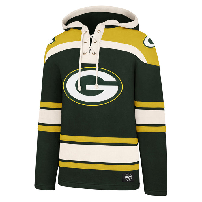 Green Bay Packers NFL 47 Brand Men's Green Heavyweight Lacer Hoodie